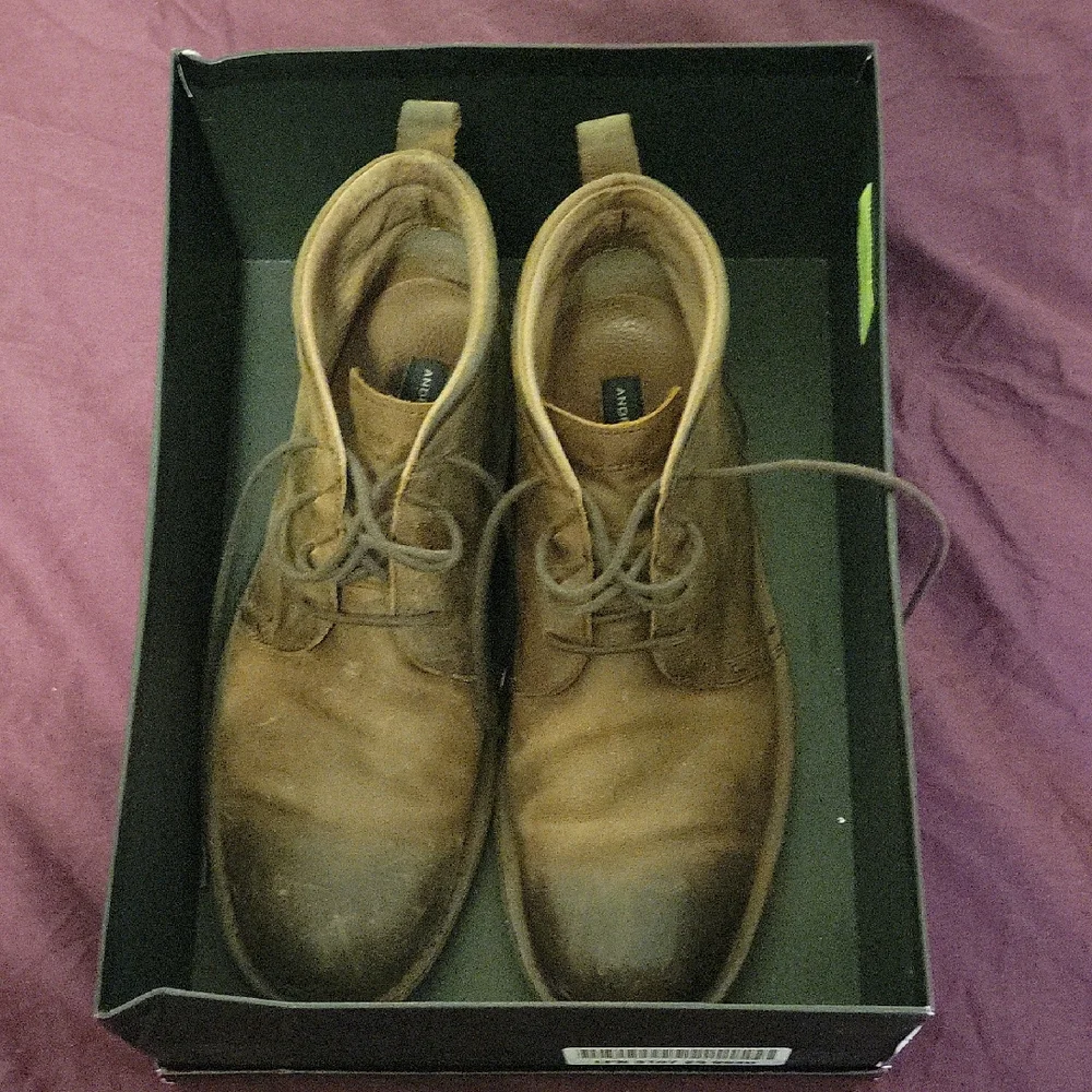 Andrew Marc Men's Brown Leather Boots EU 44